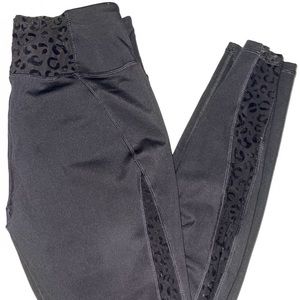 BLACK LEOPARD LEGGINGS